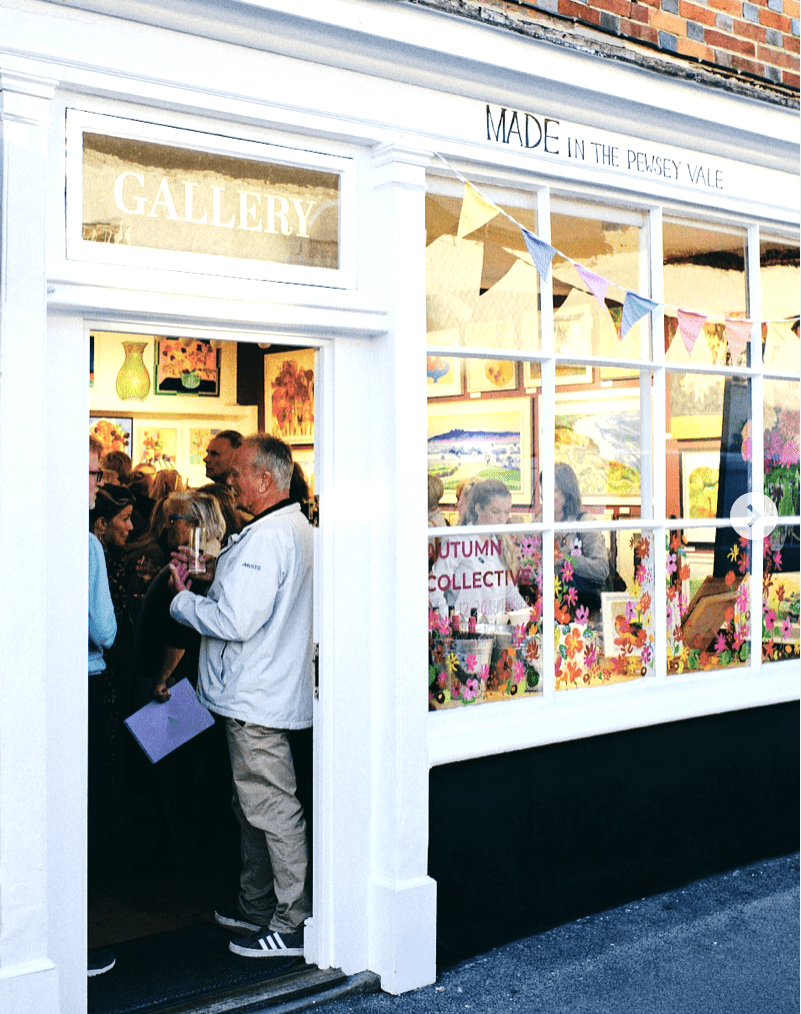 Made in the Pewsey Vales A busy opening night that soon spilled out onto the street !