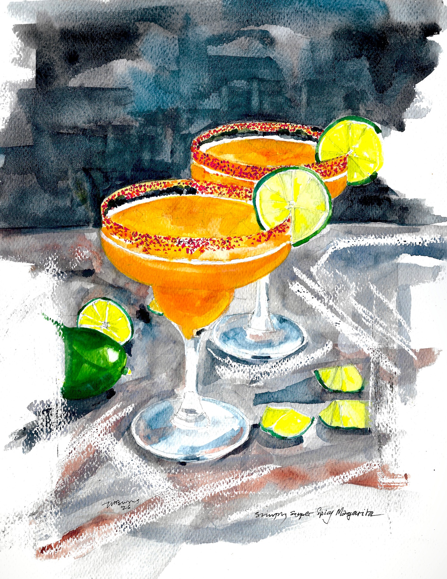 Simply super spicy margarita